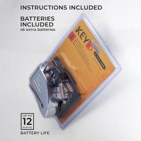 Antivol à disque en acier inoxydable 110 dB avec clés et pochette de transport – جهاز إنذار مضاد سرقة للدرجات