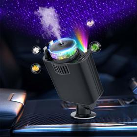 Chargeur voiture rétractable 5 en 1 avec aromathérapie et lumière des étoiles – شاحن سريع للسيارة مع معطر